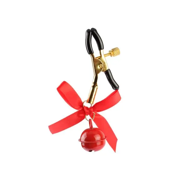 CHISA 紅蝴蝶結乳頭夾