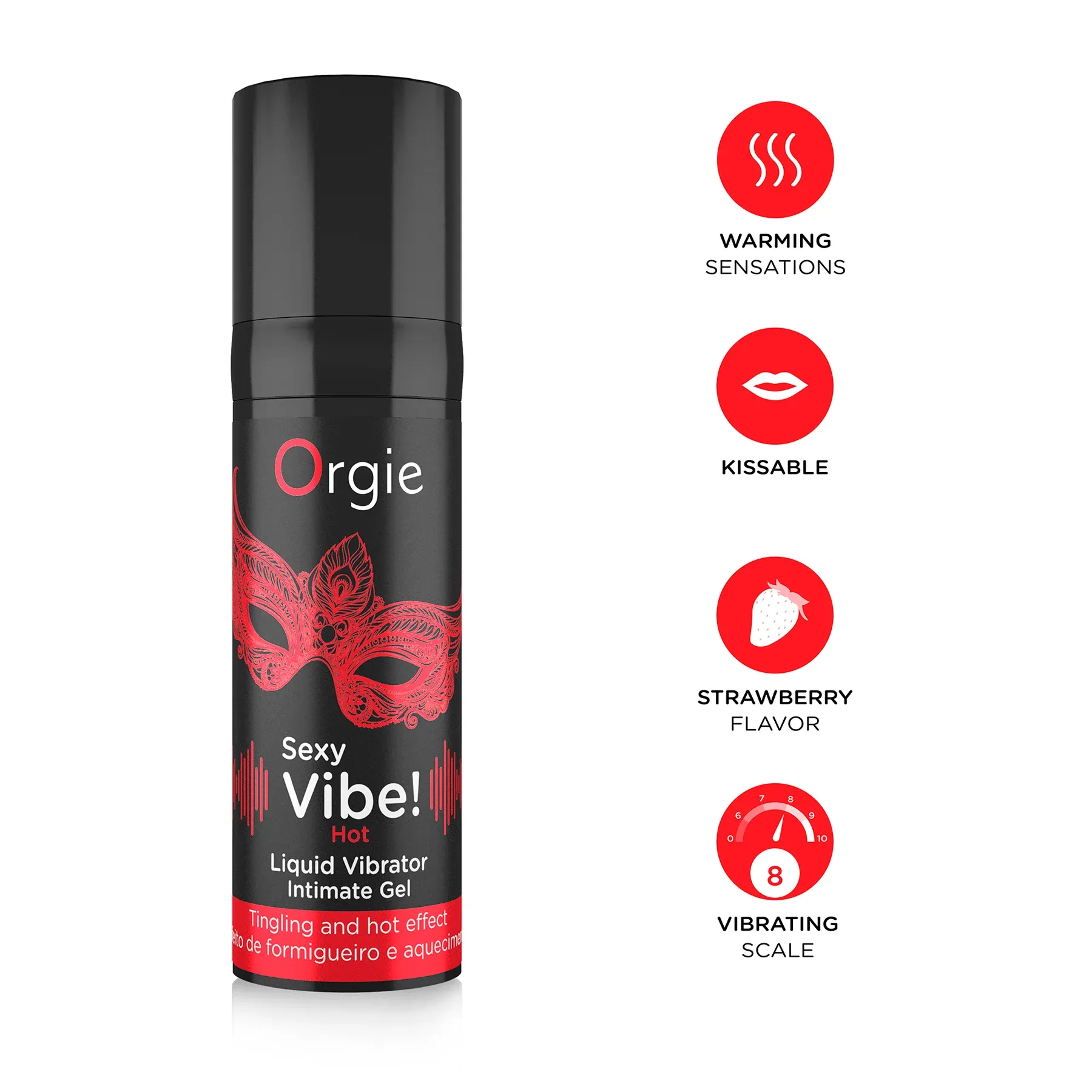Orgie (葡萄牙) Sexy Vibe! Hot 溫感震動酥麻快感液 15ml