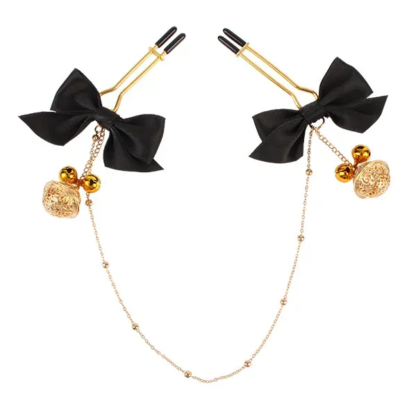 Pezonera Mono Black 後庭金屬塞｜黑色布紋＋蝴蝶結・情趣肛塞・成人用品