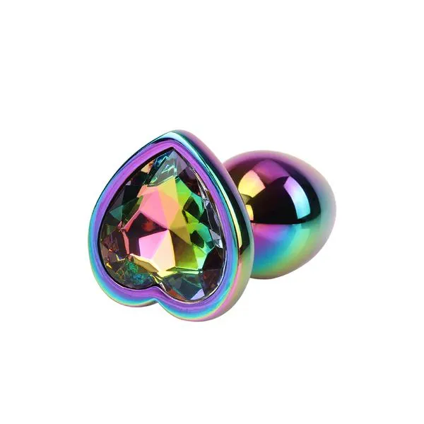 CHISA Rainbow Heart Gem Plug 彩虹心寶石後庭塞