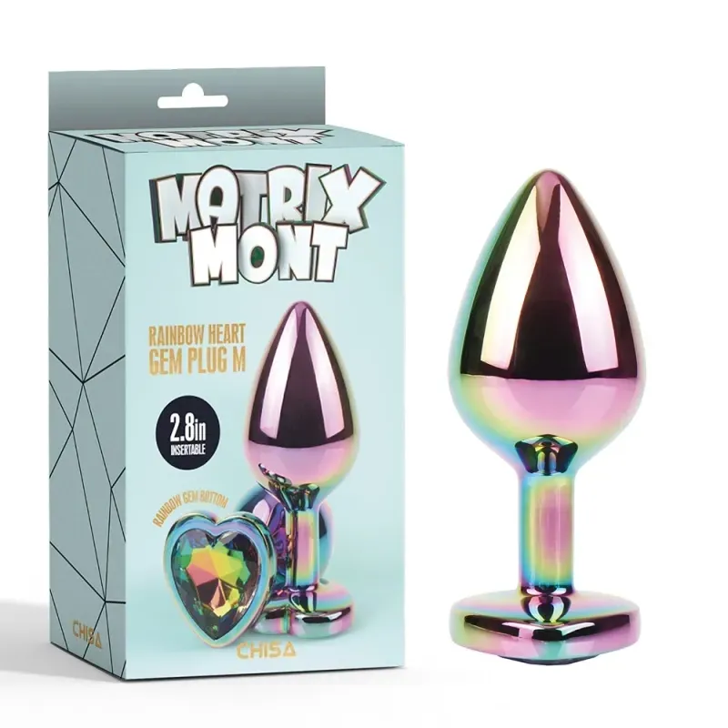 CHISA 玫瑰心金屬肛塞