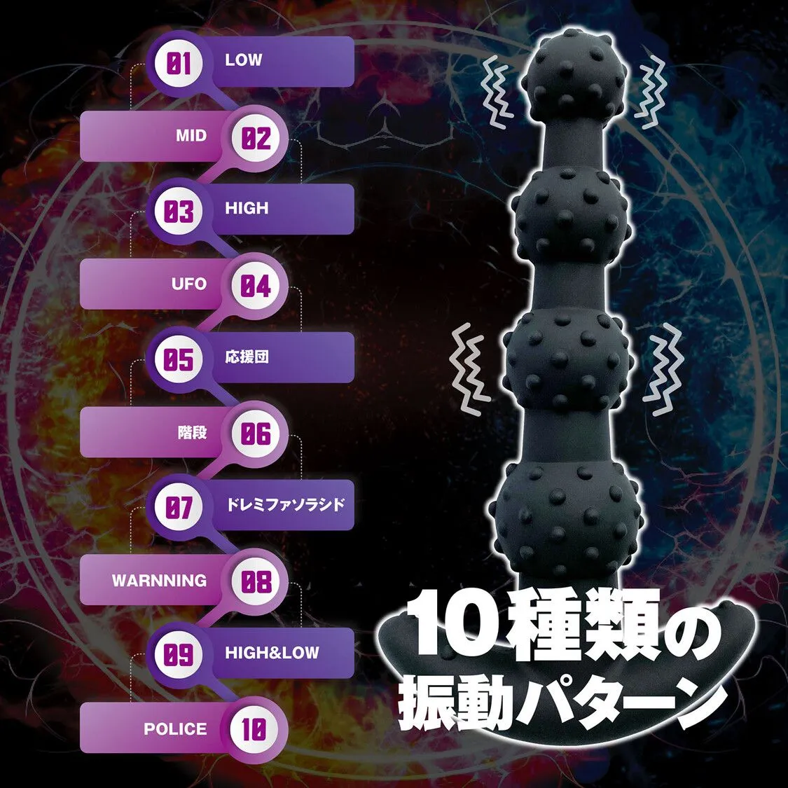 Love Factor BACK FIRE FOUR BALLS 四段後庭塞