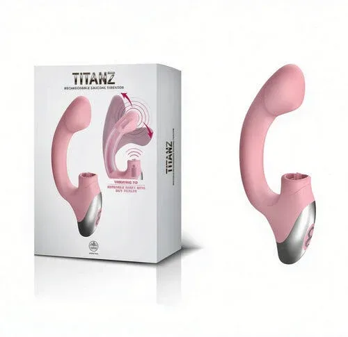 TITANA 舔震強力G點按摩棒 粉紅色