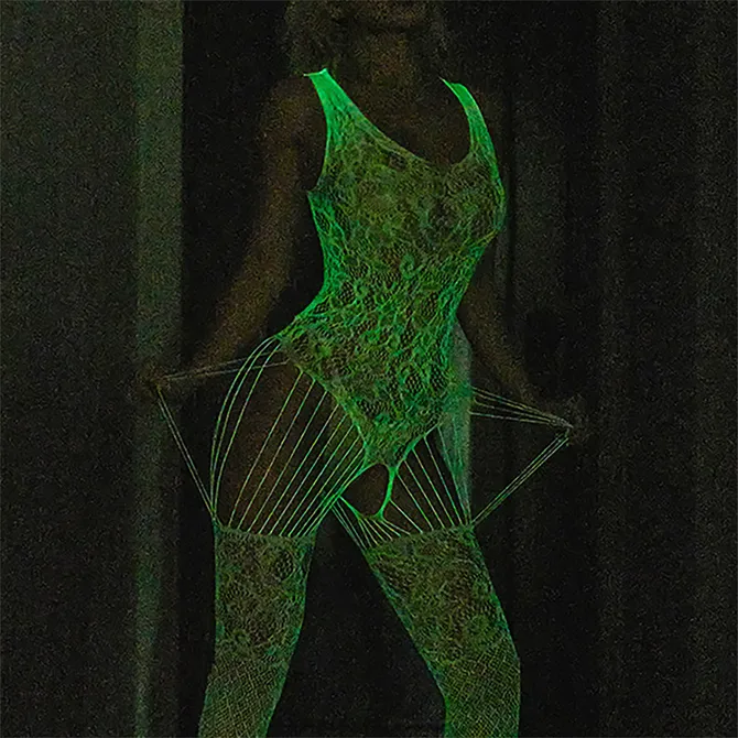 夜光透視連身網衣 Cosplay