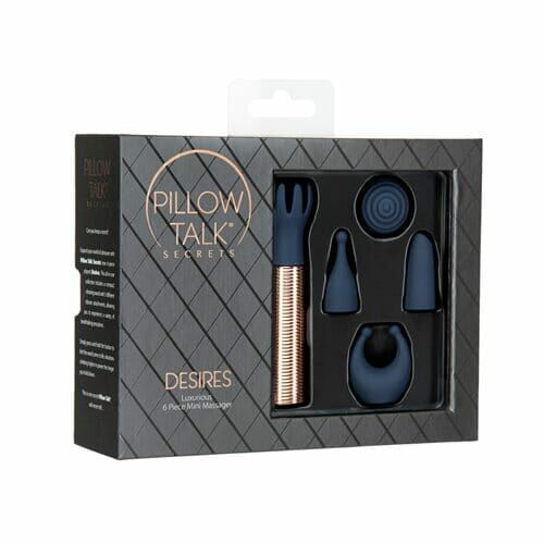 Secrets Desires Choices 6 Piece Set 豪華迷你按摩器 6件套 可換頭震動棒 加拿大 PILLOW TALK