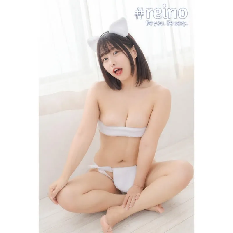 例のふんどし ふわもこ白兔綁帶胸圍兜襠布 白色/灰色