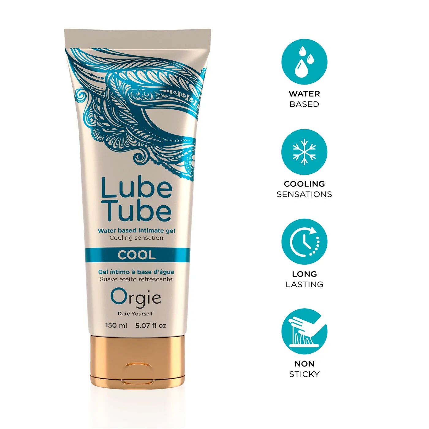 Lube Tube Cool 潤滑液功能示意圖