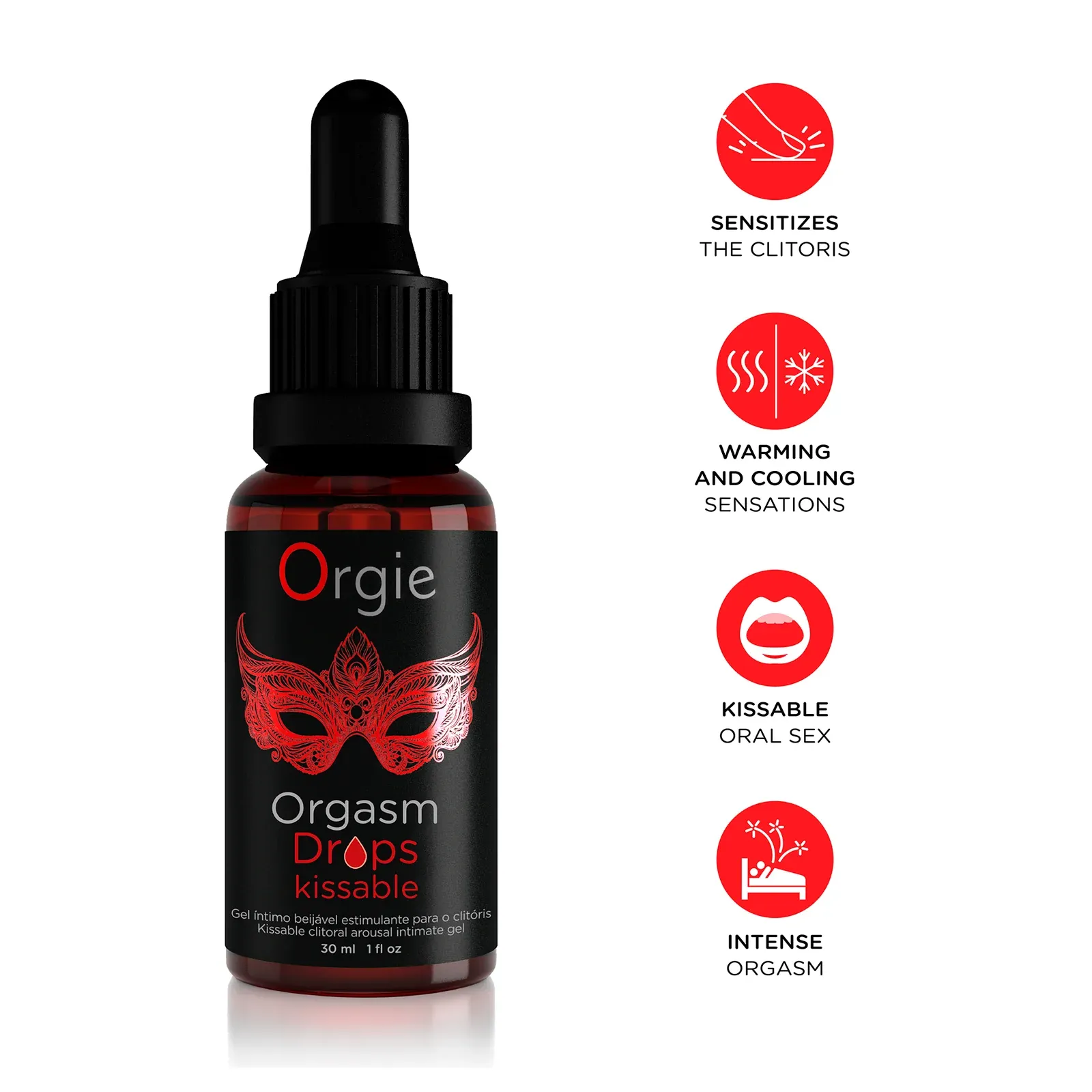 Orgie (葡萄牙) Orgasm Drops Kissable 女性感應快感液 15ml