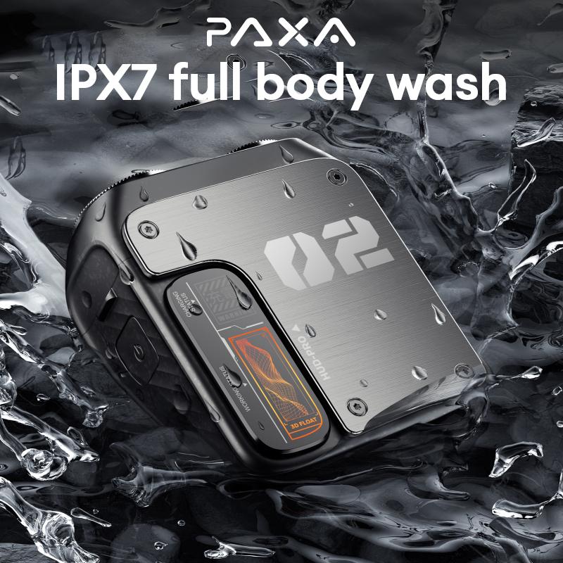 PAXA Mini Electric Shaver - Magnetic Dual Blades Curved Blade Mesh Waterproof Skin-Friendly Washable Rechargeable High-Speed Motor with Long-Lasting Battery Compact Portable Facial Matte Smooth Titanium