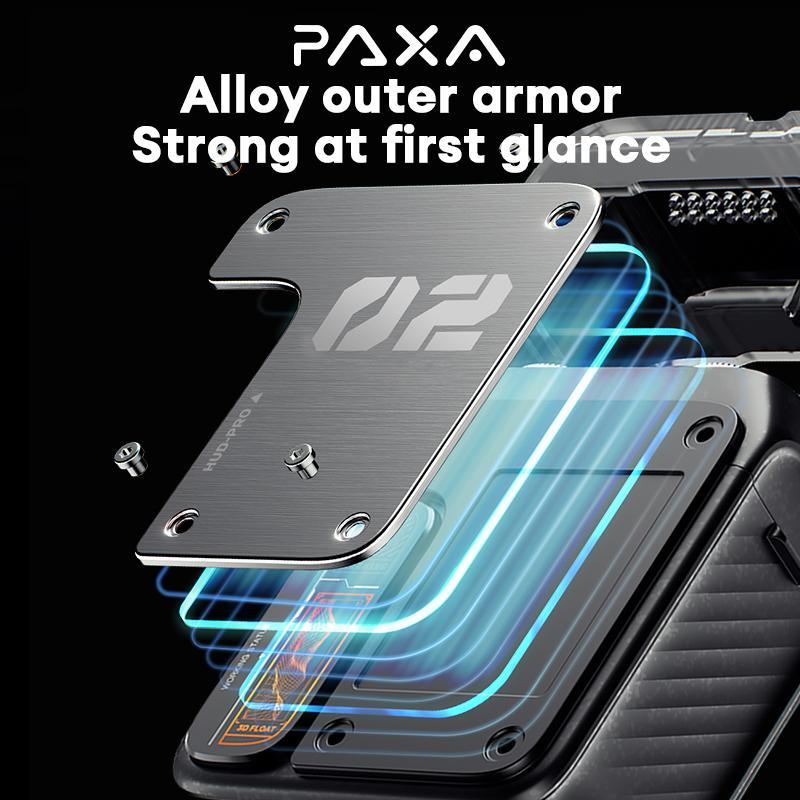 PAXA Mini Electric Shaver - Magnetic Dual Blades Curved Blade Mesh Waterproof Skin-Friendly Washable Rechargeable High-Speed Motor with Long-Lasting Battery Compact Portable Facial Matte Smooth Titanium