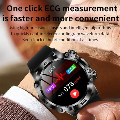SMART WATCHES WITH AI MEDICAL DIAGNOSTICS - 2025 NEW WATCHES WITH BLOOD LIPID, URIC ACID, BLOOD GLUCOSE MEASUREMENT - EKG+PPG, FITNESS TRACKER