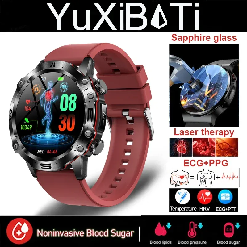 SMART WATCHES WITH AI MEDICAL DIAGNOSTICS - 2025 NEW WATCHES WITH BLOOD LIPID, URIC ACID, BLOOD GLUCOSE MEASUREMENT - EKG+PPG, FITNESS TRACKER