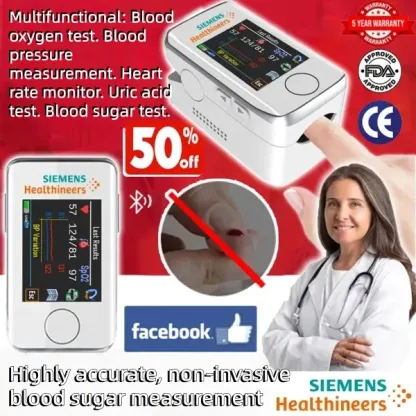 🌈Technological innovation in medical research in 2025: Siemens painless and non-invasive portable blood glucose meter, monitoring blood sugar health has never been easier!