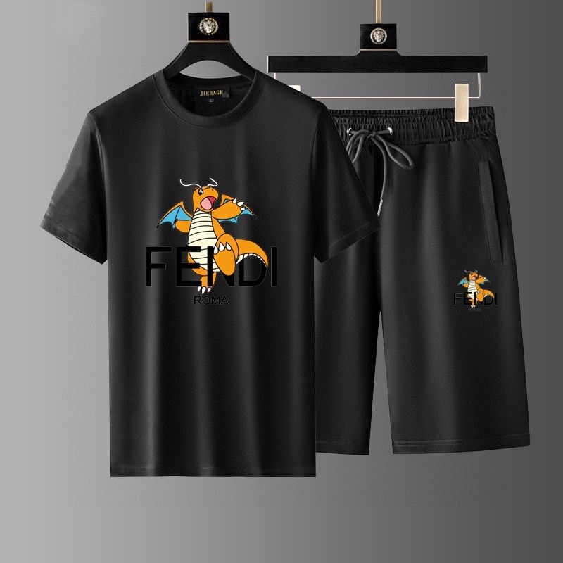 【FENDI旗艦店】フェンディ 半袖ショートパンツスーツ ご好評に付き再入荷！