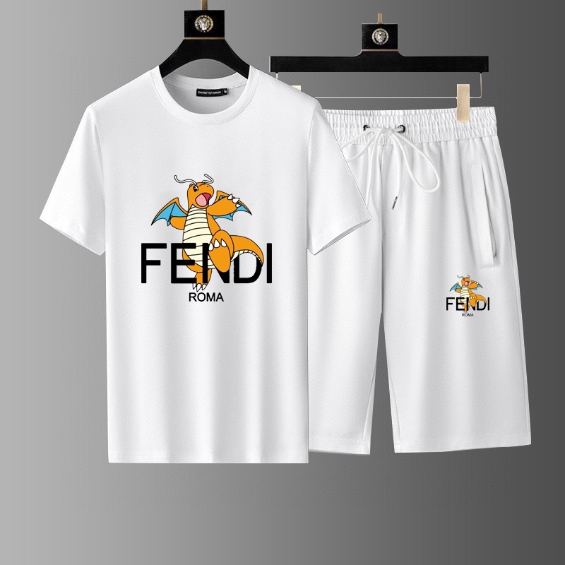 【FENDI旗艦店】フェンディ 半袖ショートパンツスーツ ご好評に付き再入荷！