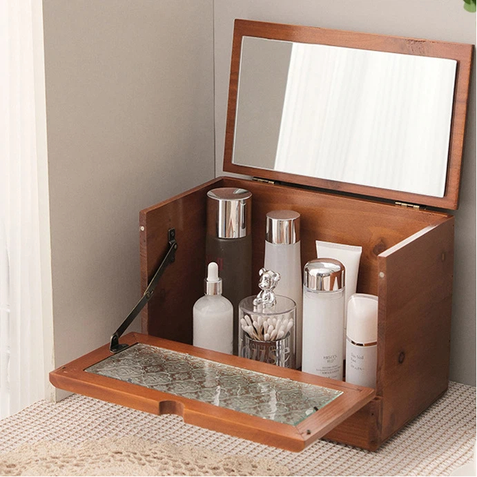 Desktop storage box household cosmetics storage cabinet