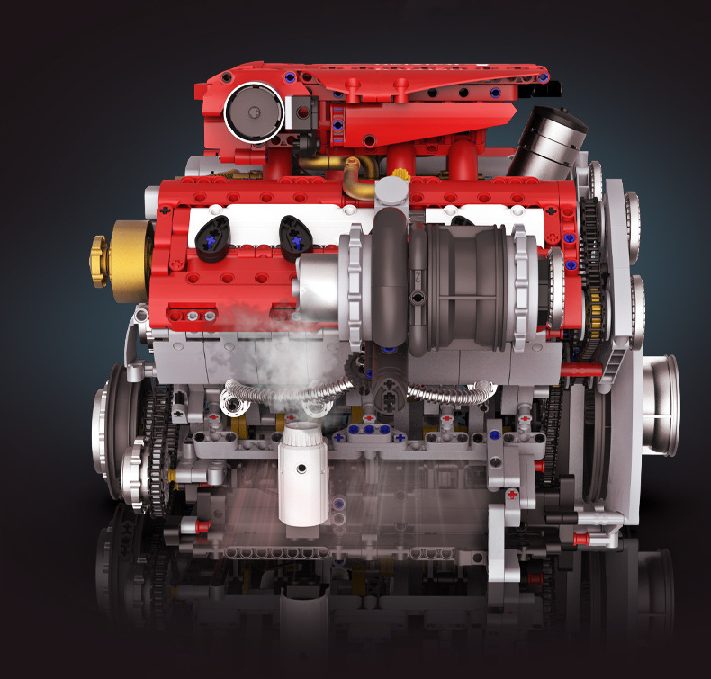 KAIXING K96204 App-Controlled V8 Engine 3201PCS Motorized Mechanical Building Block Set
