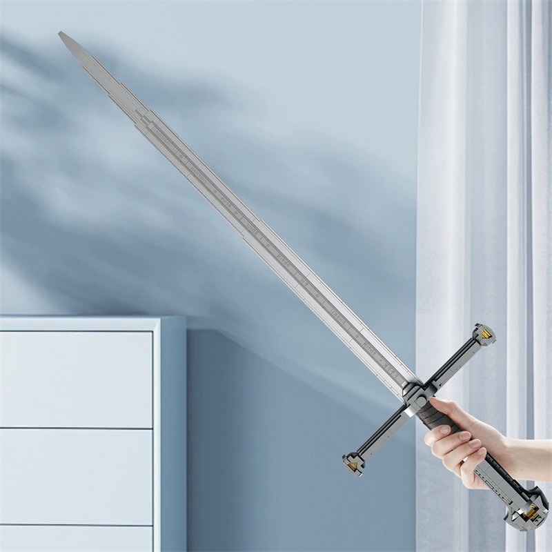 Narthil Sword Building Blocks Set 1:1 Scale Andúril/ Narsil Replica from Lord of The Rings Collectible Display Model for Fans Adults Gift for Movie Enthusiasts