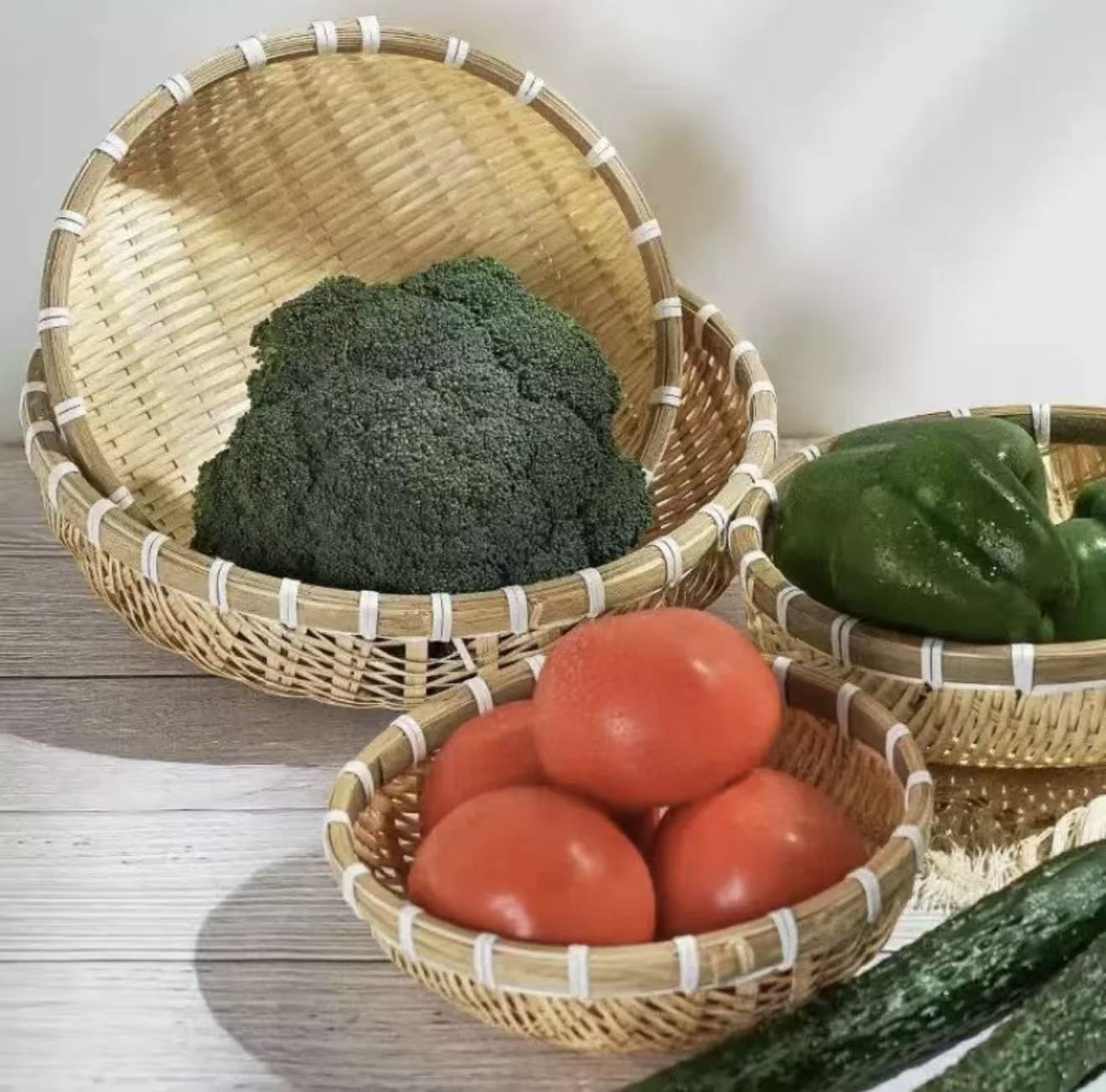 爺爺編織的竹籃