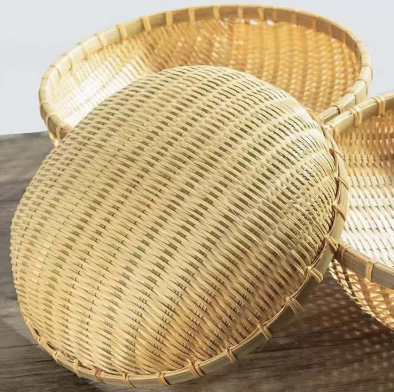 爺爺編織的竹籃