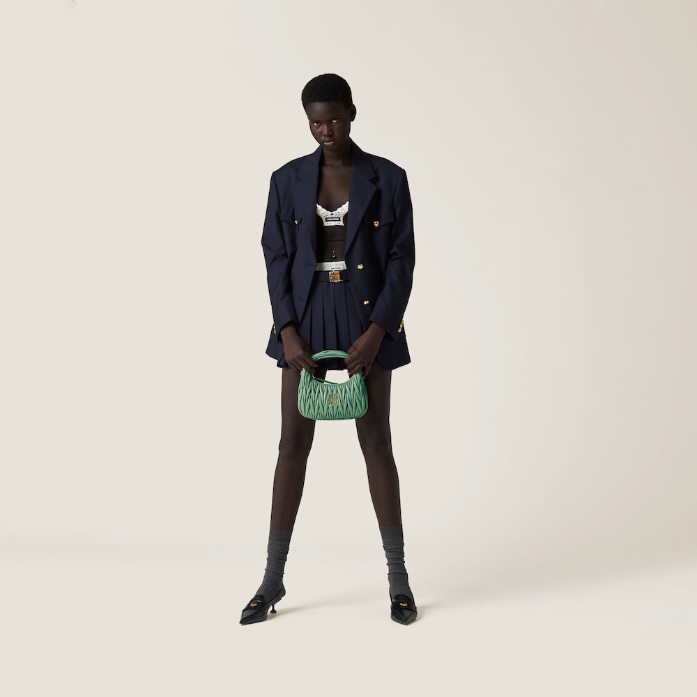 ワンダー マテラッセレザー ホーボーバッグ