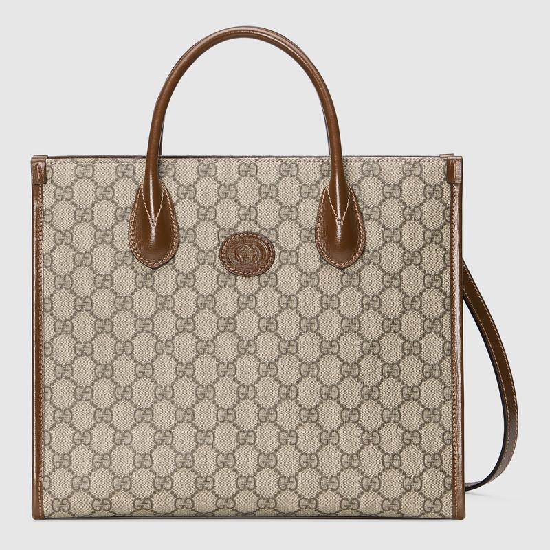 GUCCI GG スモール トートバッグ｜ベージュ/ブラウン-三越伊勢丹公式 ラグジュアリーアウトレット