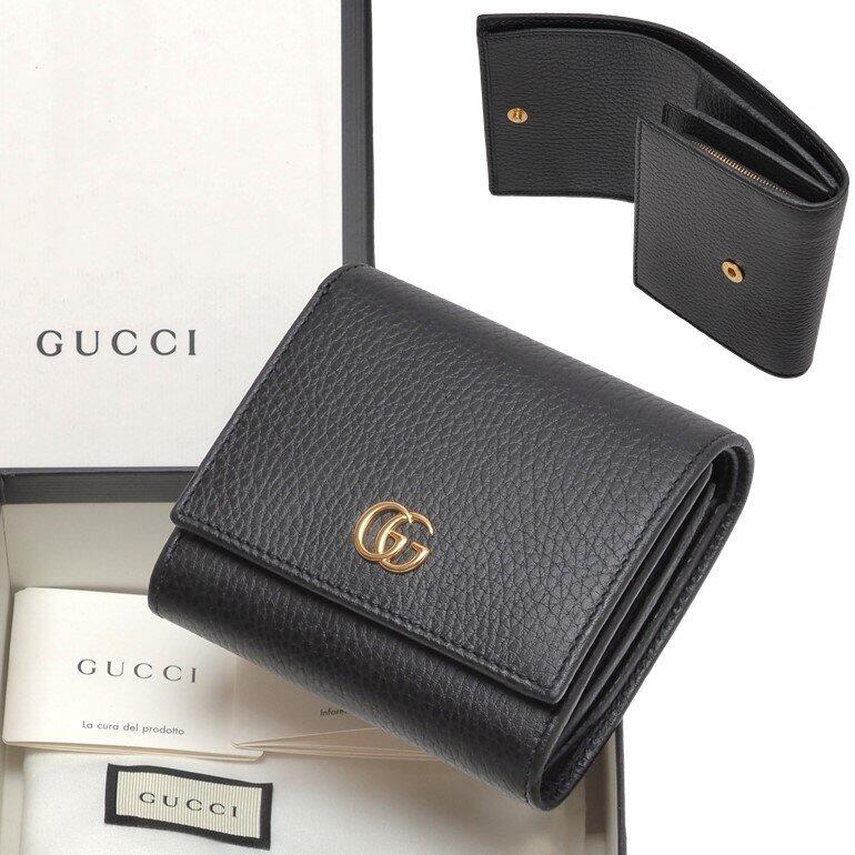 グッチ (GUCCI) プチ マーモント レザー 三つ折り財布 特別価格-三越伊勢丹公式 ラグジュアリーアウトレット