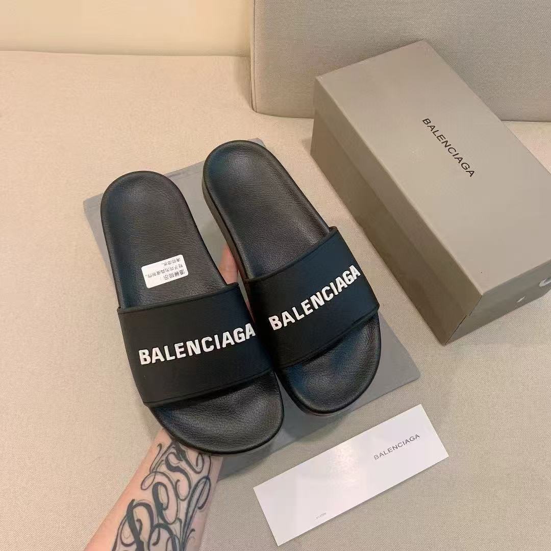 バレンシアガ (Balenciaga) ロゴ プール サンダル ラバー-三越伊勢丹公式 ラグジュアリーアウトレット