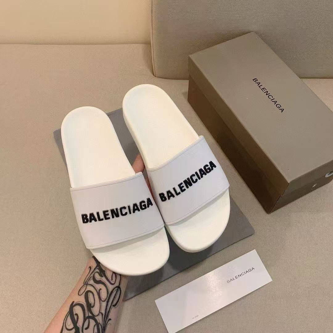 バレンシアガ (Balenciaga) ロゴ プール サンダル ラバー-三越伊勢丹公式 ラグジュアリーアウトレット