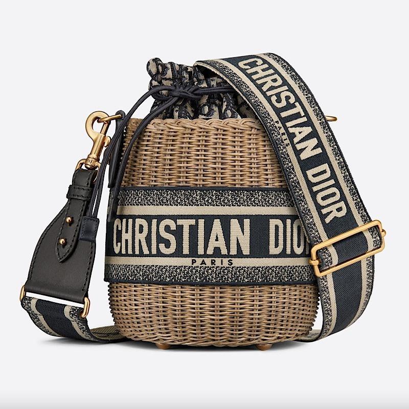 DIOR WICKER バケットバッグ｜オブリーク柄-三越伊勢丹公式 ラグジュアリーアウトレット