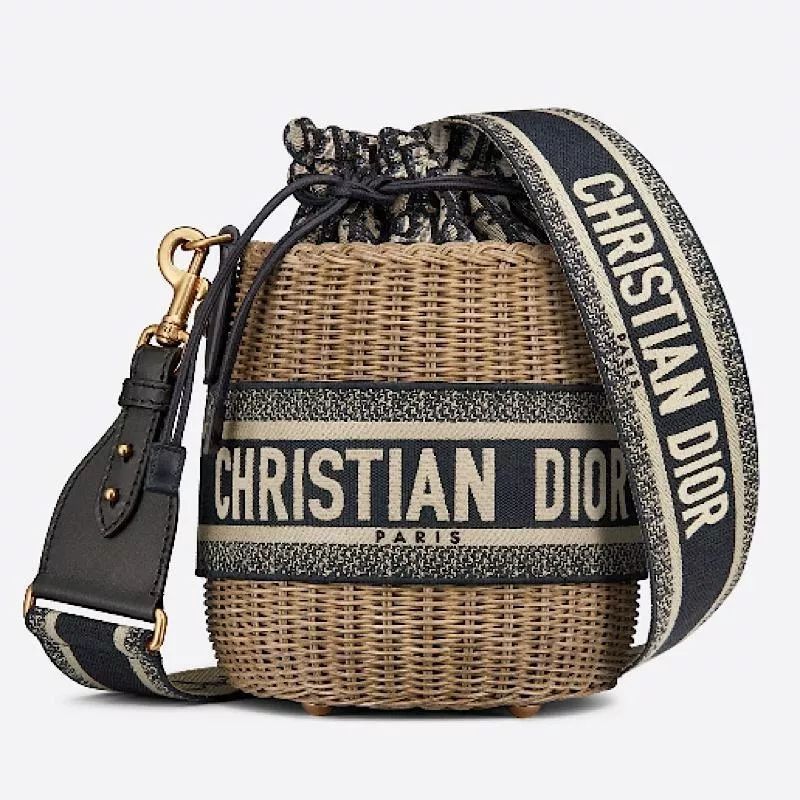 DIOR WICKER バケットバッグ｜オブリーク柄-三越伊勢丹公式 ラグジュアリーアウトレット