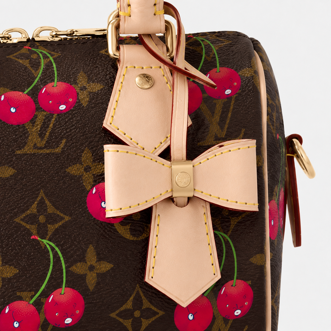 ルイ・ヴィトン × 村上隆 LV × TM スピーディ・バンドリエール 20 チェリー モノグラム バッグ