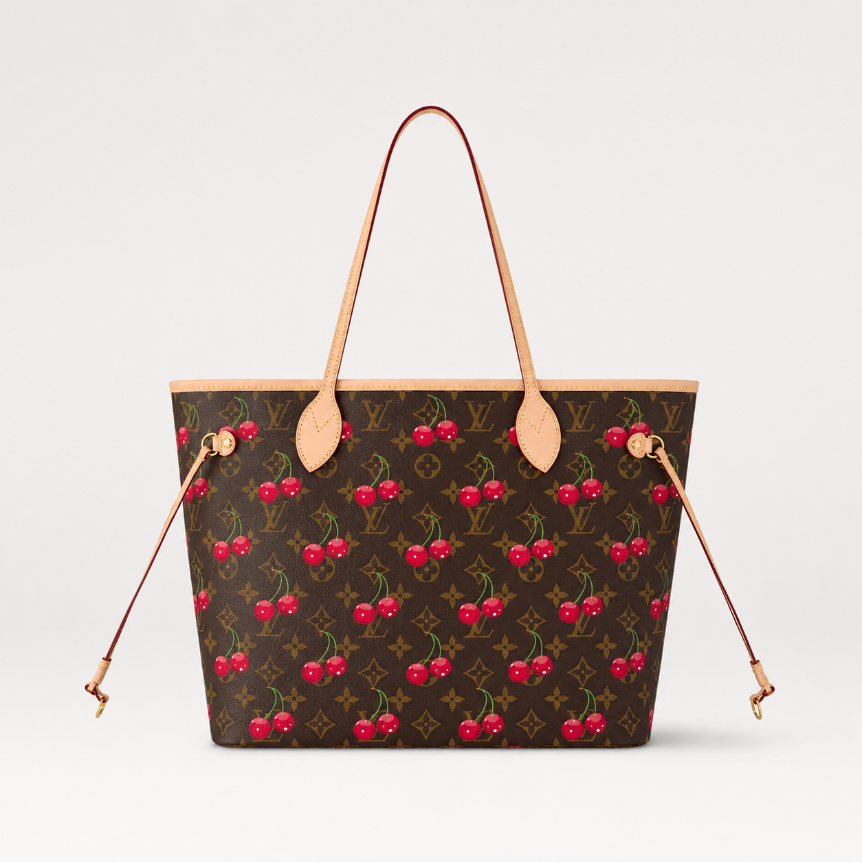 ルイ・ヴィトン × 村上隆 LV × TM ネヴァーフル MM チェリー モノグラム トートバッグ