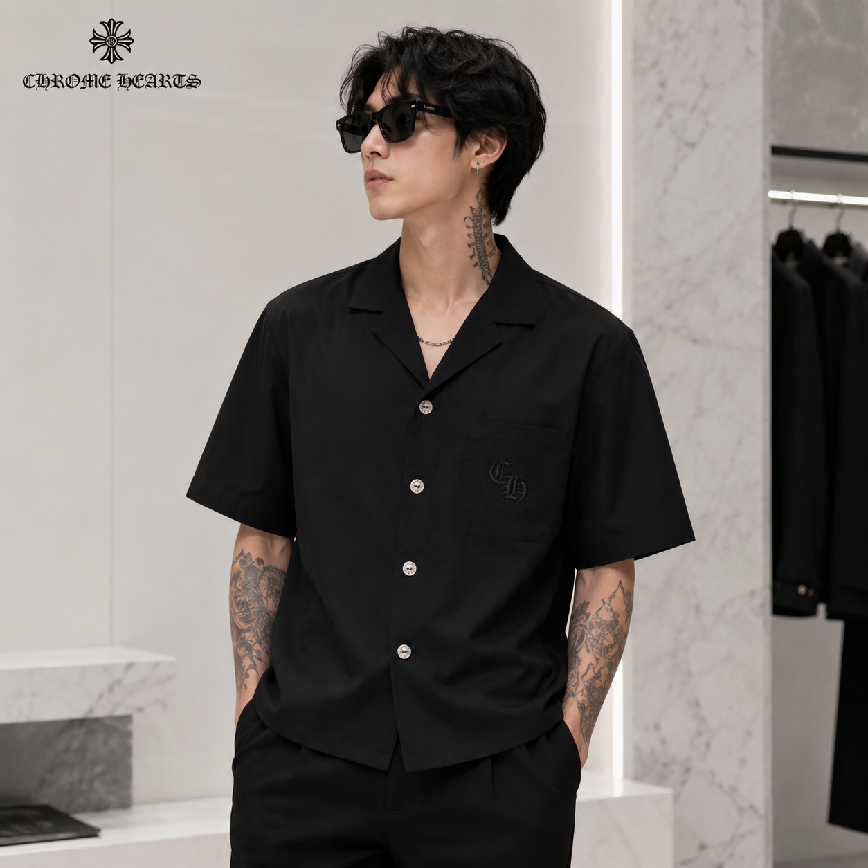 クロムハーツ (Chrome Hearts) エンジェルメダル ネックレス