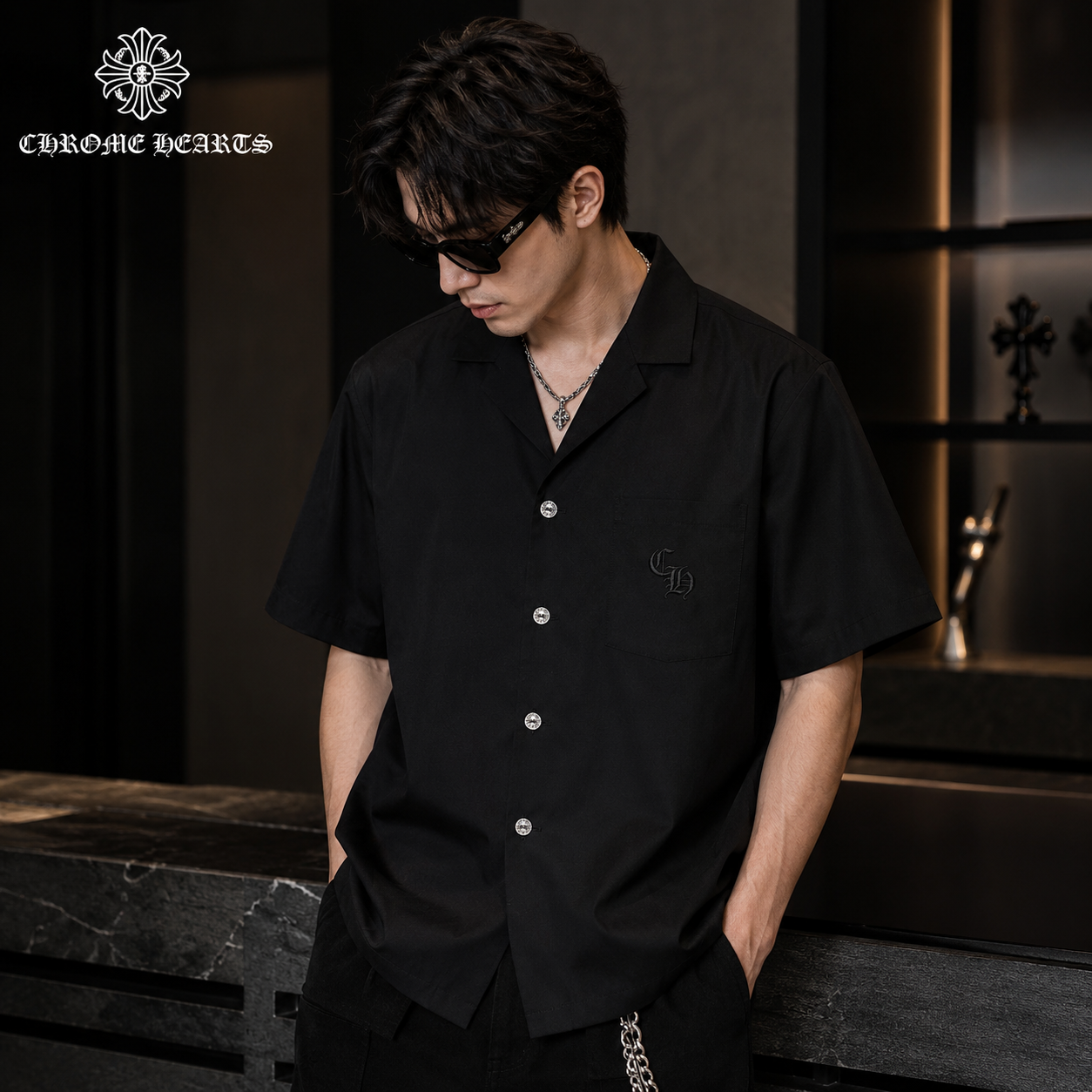クロムハーツ (Chrome Hearts) エンジェルメダル ネックレス