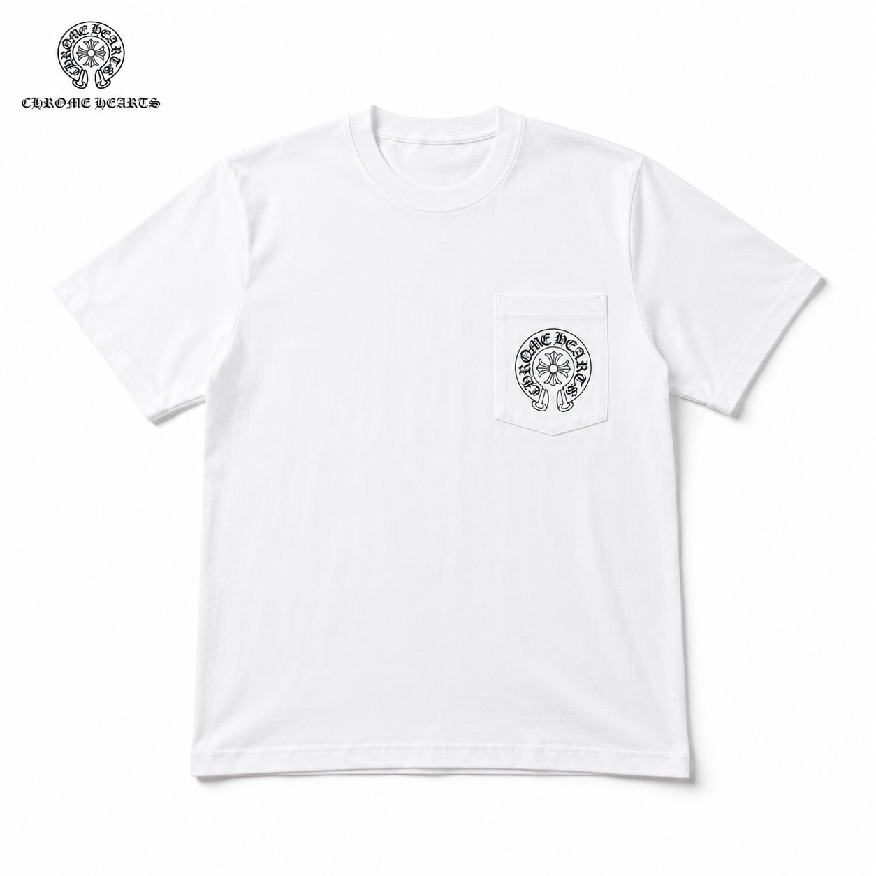 クロムハーツ Tシャツ ホースシュー ホワイト 半袖 トップス