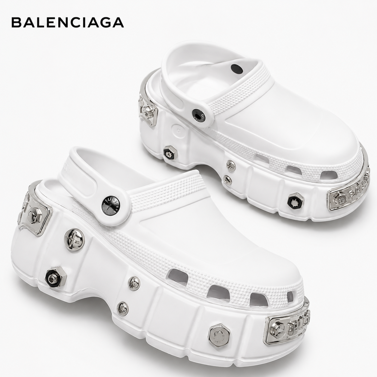 バレンシアガ × クロックス HARDCROCS™ サンダル ブラック 厚底 ユニセックス