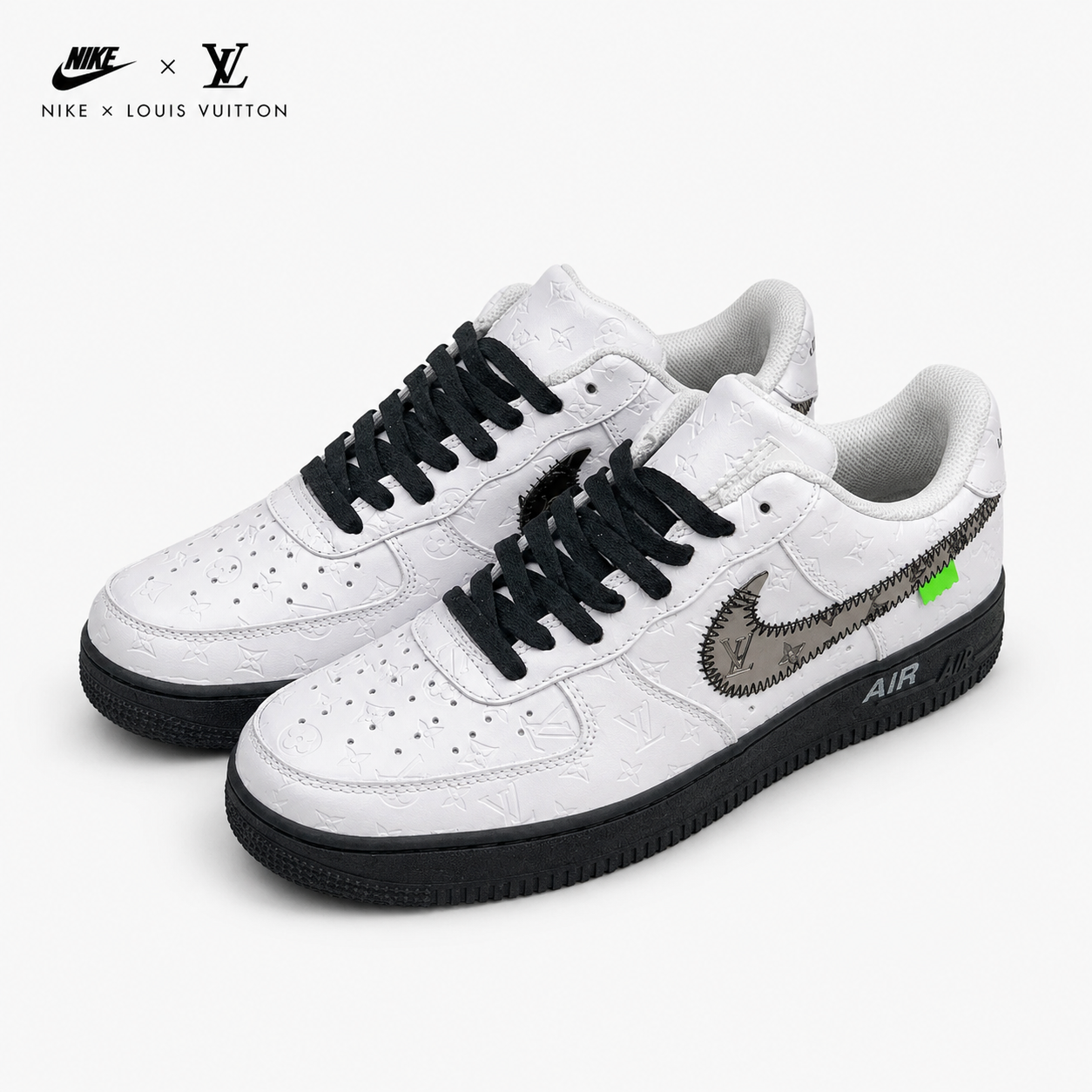 ルイ・ヴィトン × ナイキ Air Force 1 Low White/Black LV-AF1-17 ヴァージル・アブロー