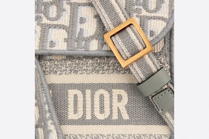 ディオール (DIOR) サドル スリムポーチ オブリーク ブルー-三越伊勢丹公式 ラグジュアリーアウトレット