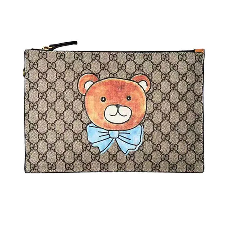 KAI×GUCCI テディベア GGスプリーム クラッチバッグ 660513