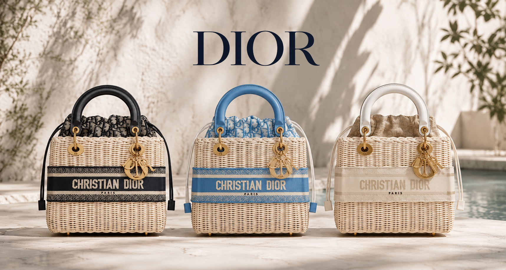 まーる　CHRISTIAN DIOR ラタンかごバッグ ディオールのかごバッグ｜夏の装いに映える大人のラグジュアリーバッグ