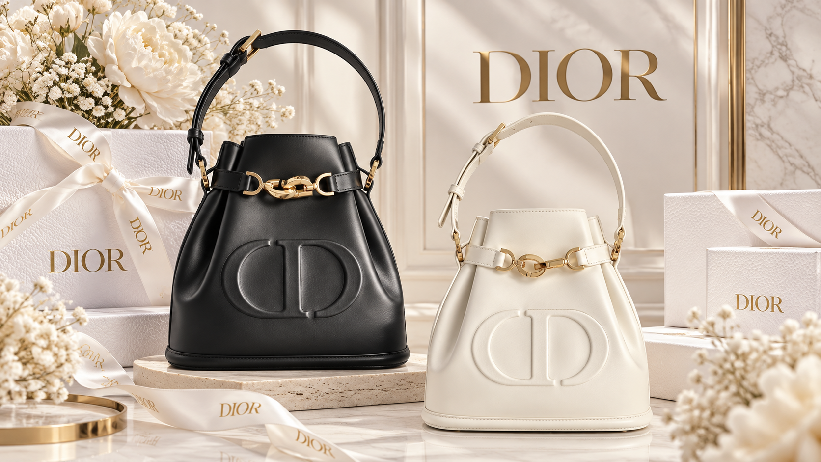 黒と白、あなたならどちら？」DIOR バッグが大人の女性を惹きつける