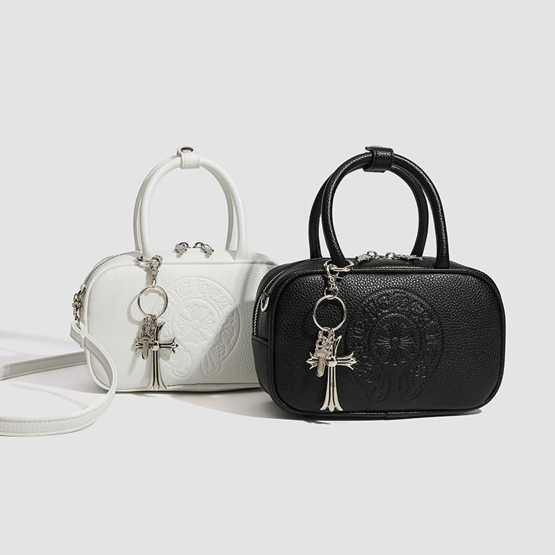 【Chrome Hearts】クロムハーツ ホースシュー ニッチ レザー ボウリングバッグ