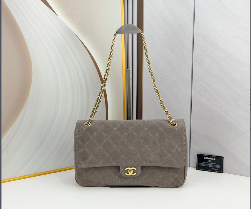CHANEL 26A スエード フラップバッグ 谷愛凌着用モデル ライトグリーン