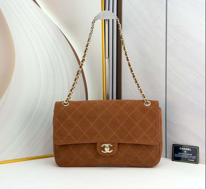 CHANEL 26A スエード フラップバッグ 谷愛凌着用モデル ライトグリーン
