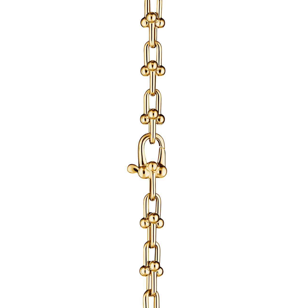 ティファニ/Tiffany ー ハードウェア マイクロ リンク ネックレス イエローゴールド