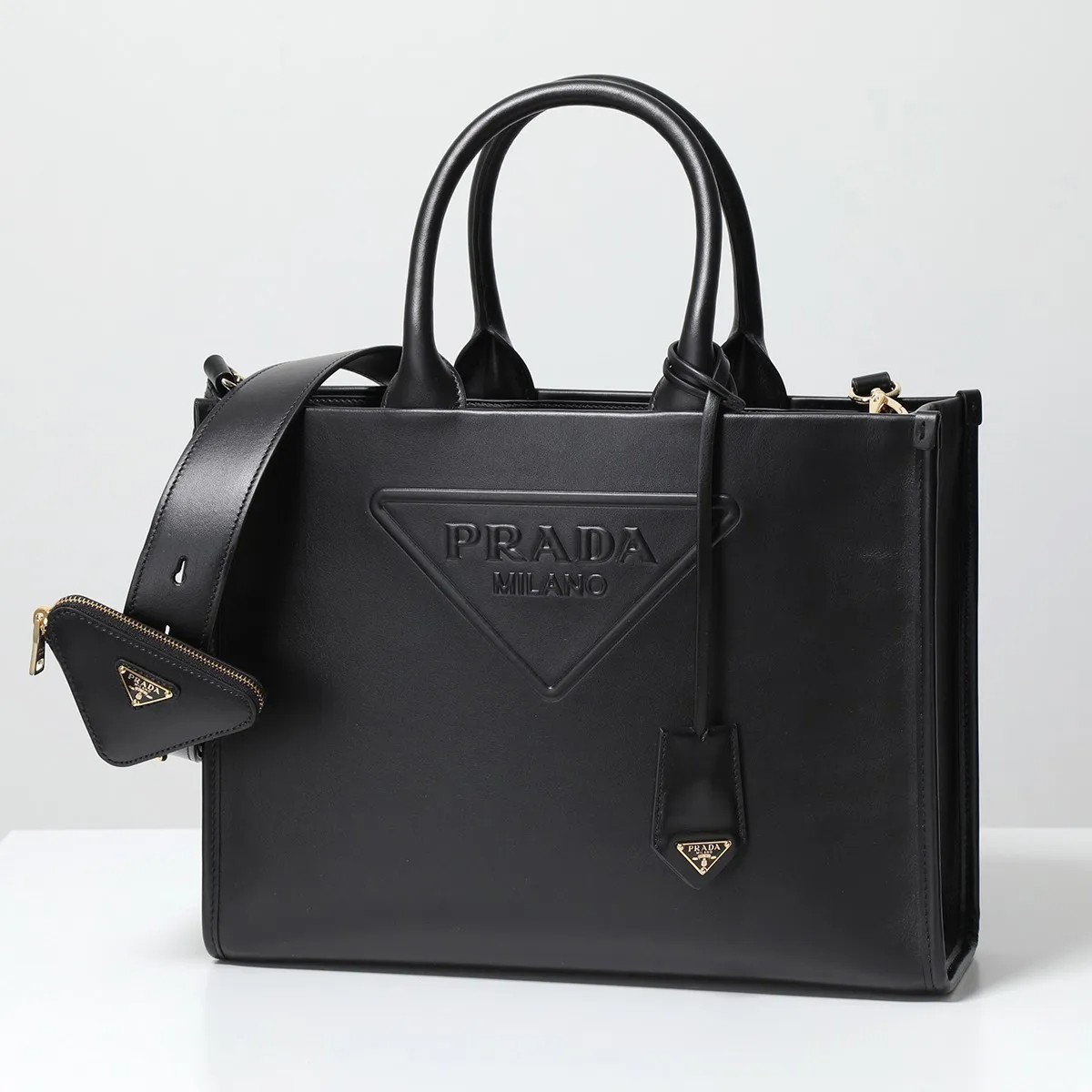 PRADA トートバッグ 1BA376 ASK エンボスロゴ SOFT CALF-高島屋オンラインストア - 公式