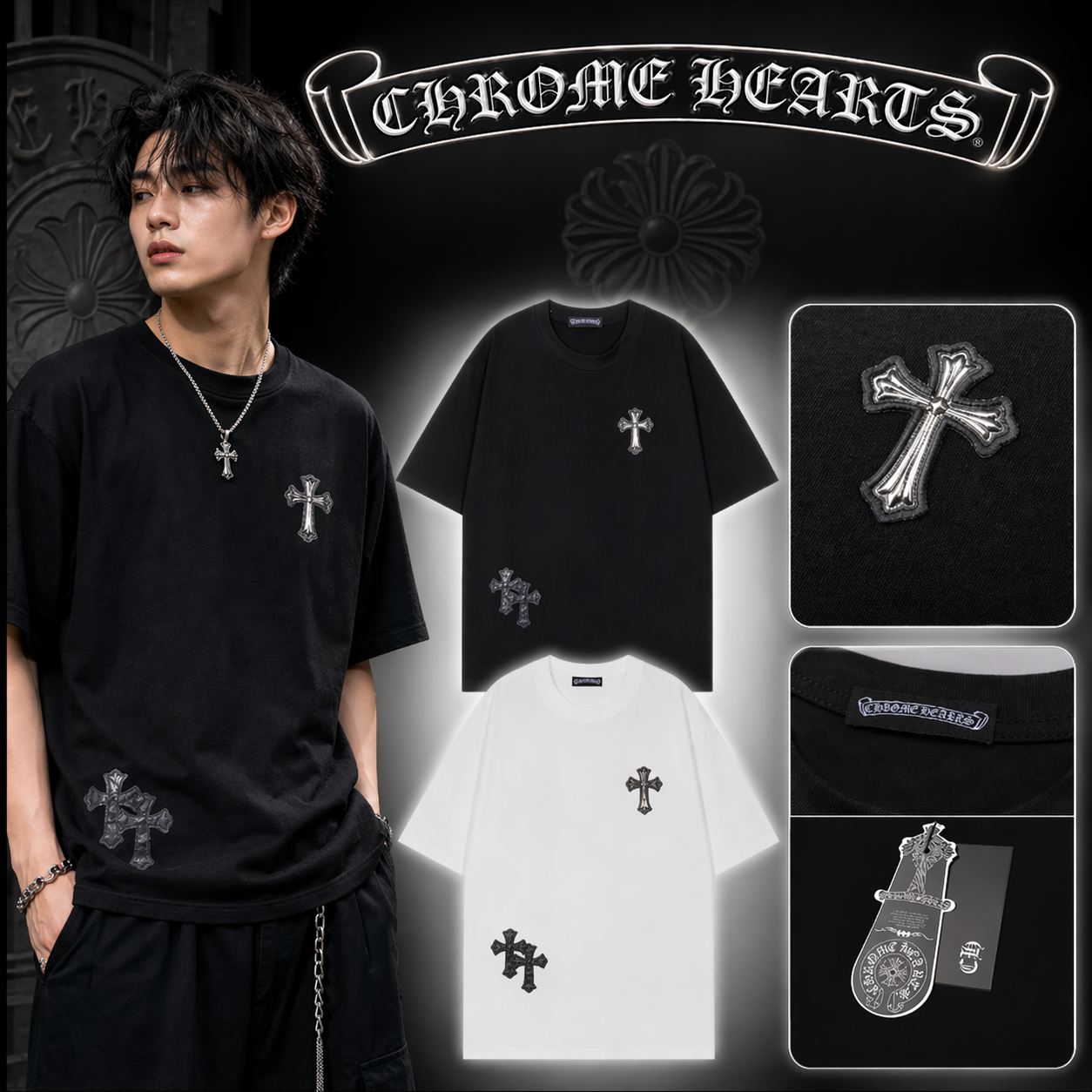 クロムハーツ Tシャツ 半袖 Chrome Hearts T-shirts 6033