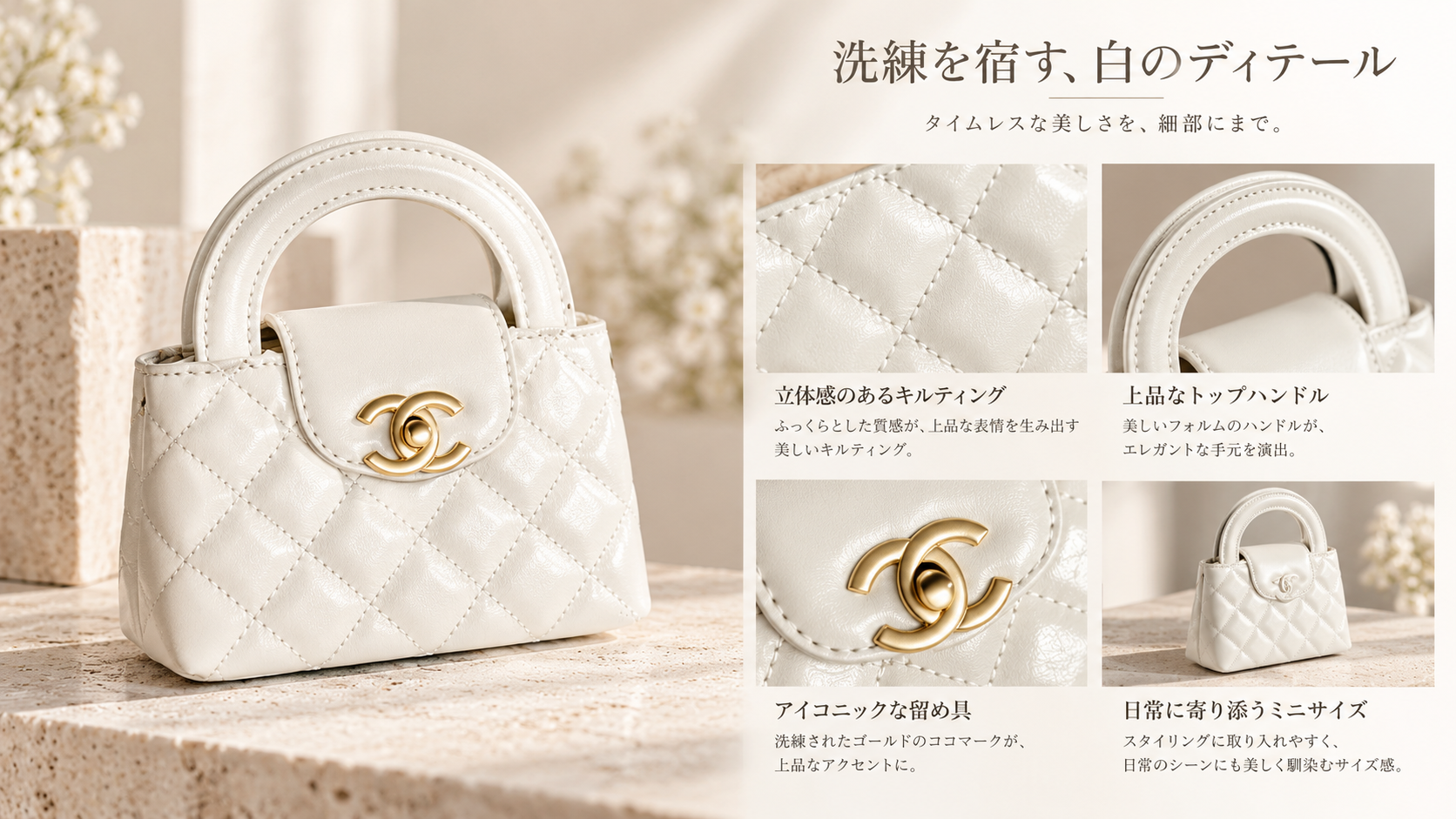 CHANEL 　キルティングミニバッグ 小さいのに、なぜこんなに惹かれる？」CHANEL ミニバッグが大人の女性
