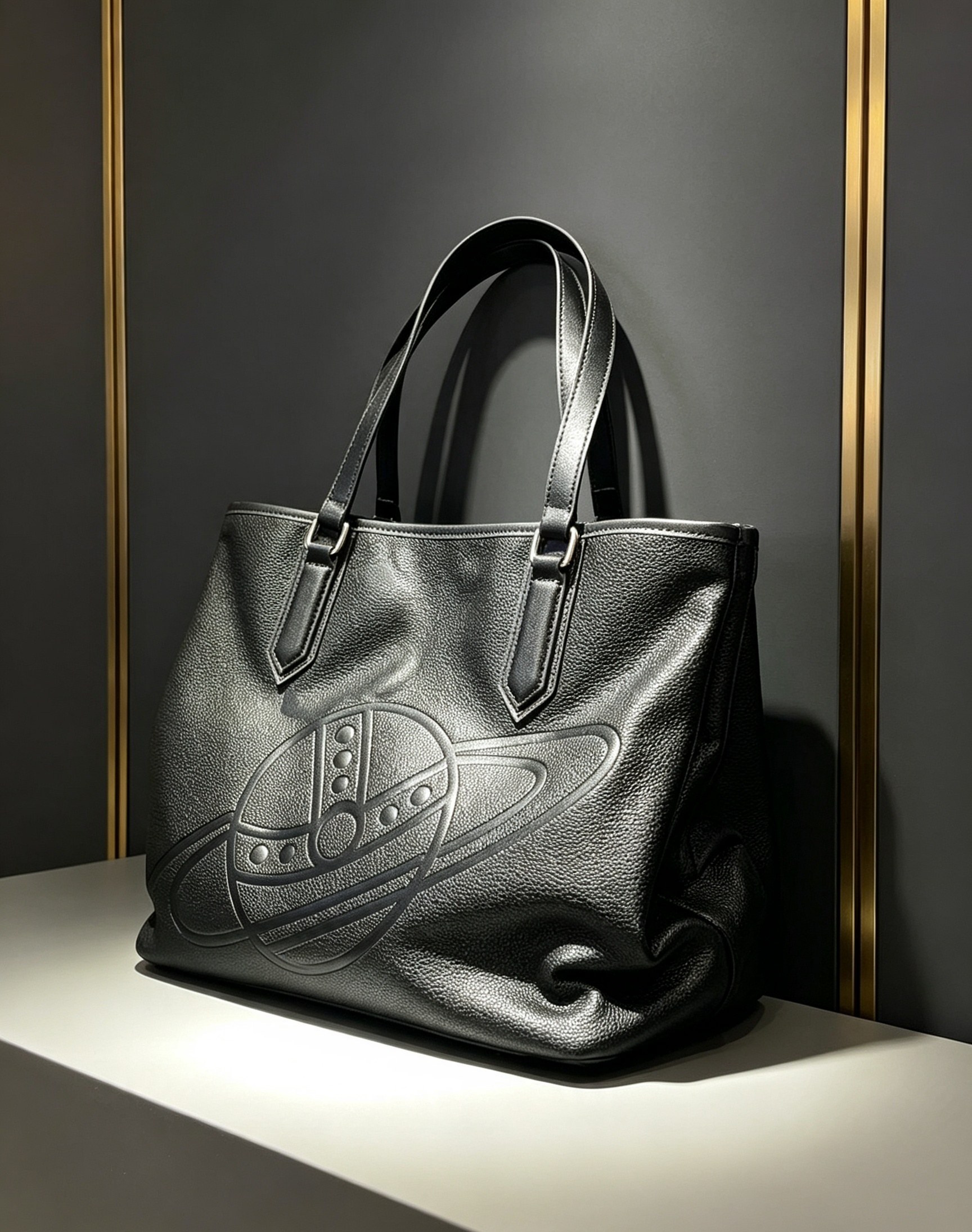 Vivienne Westwood オーブ エンボス トートバッグ ブラック